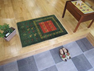 [up]　ギャッベ玄関マットサイズ　約90×60cm