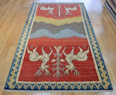 画像3: オールドギャッベ （鹿）176×101cm