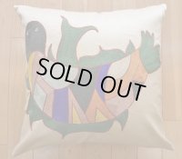 スザーニ&シマシマクッションカバー約50×50cm（中材付き）