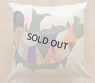 画像1: スザーニ&シマシマクッションカバー約50×50cm（中材付き）