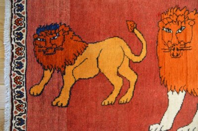 画像7: オールドギャッベ（ライオン）162×78cm