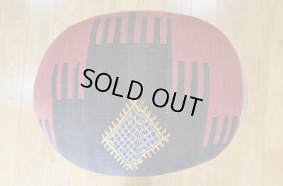 画像5: オールドキリムオットマン/楕円