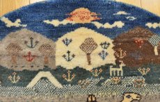 画像5: カシュクリ/大きめの玄関マットサイズ96×96cm (5)