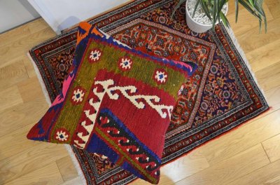 画像1: キリムクッションカバー 50×50cm (中材付き)