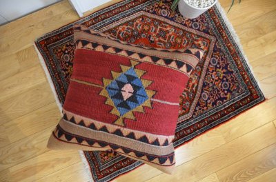 画像1: キリムクッションカバー 50×50cm (中材付き)