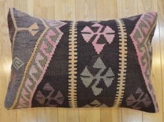 画像1: キリムクッションカバー 60×40cm (中材付き) (1)
