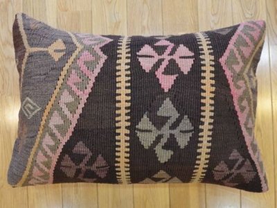 画像1: キリムクッションカバー 60×40cm (中材付き)