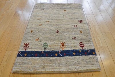 画像3: ギャッベ/玄関マット大89×59cm