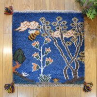 カシュクリ/座布団サイズ・四角41×41cm（フリンジ・ボンボリあり）