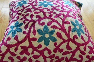 画像3: シルク&ベルベットクッションカバー約50×50cm（中材付き）