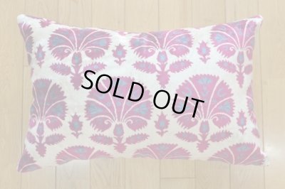 画像1: シルク&ベルベットクッションカバー約60×40cm（中材付き）