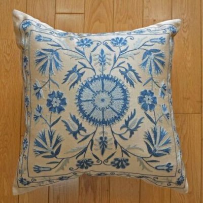 画像1: スザーニクッションカバー約50×50cm(中材付き）