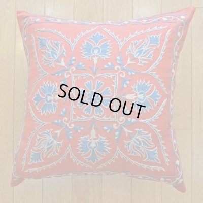 画像1: スザーニクッションカバー約50×50cm(中材付き）