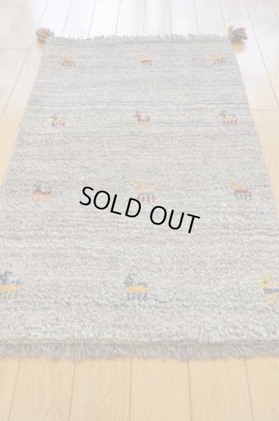 画像2: ギャッベ/玄関マット大91×58cm