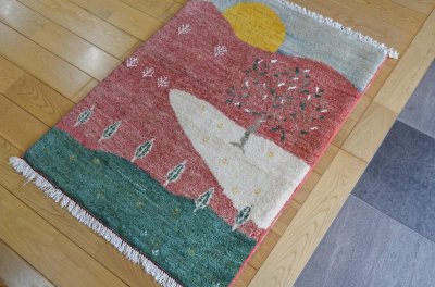 画像2: ギャッベ/玄関マット大81×60cm