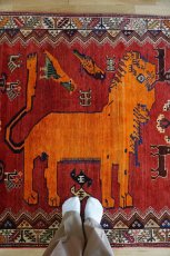 画像3: オールドギャッベ（ライオン）208×130cm (3)
