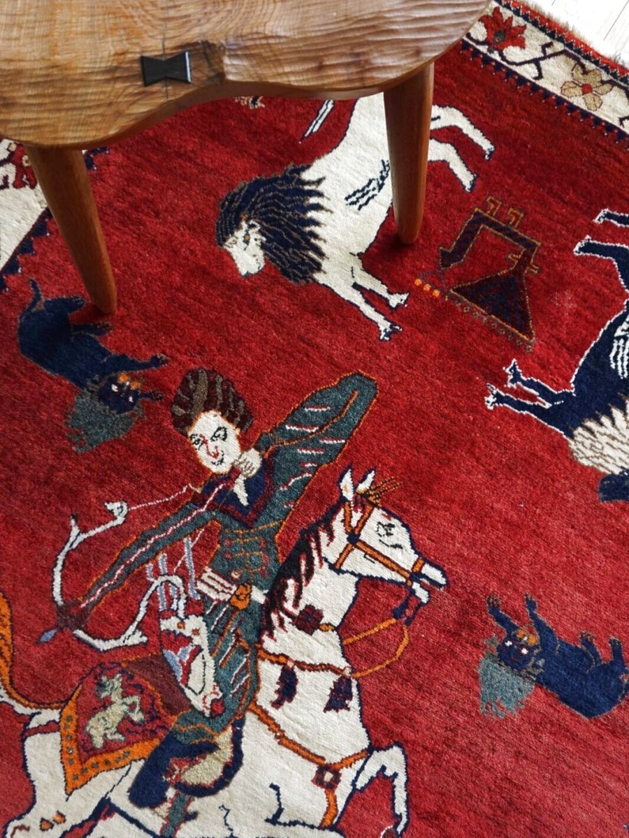 画像1: オールドギャッベ（ライオン）217×140cm (1)
