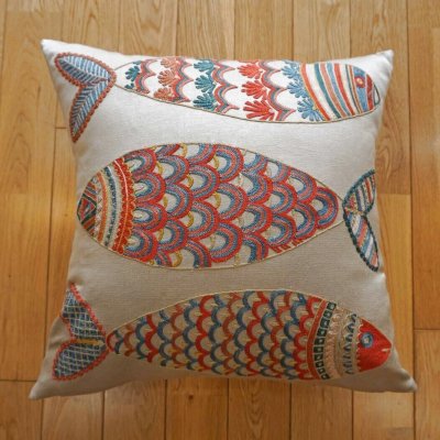 画像1: スザーニクッションカバー約50×50cm(中材付き）