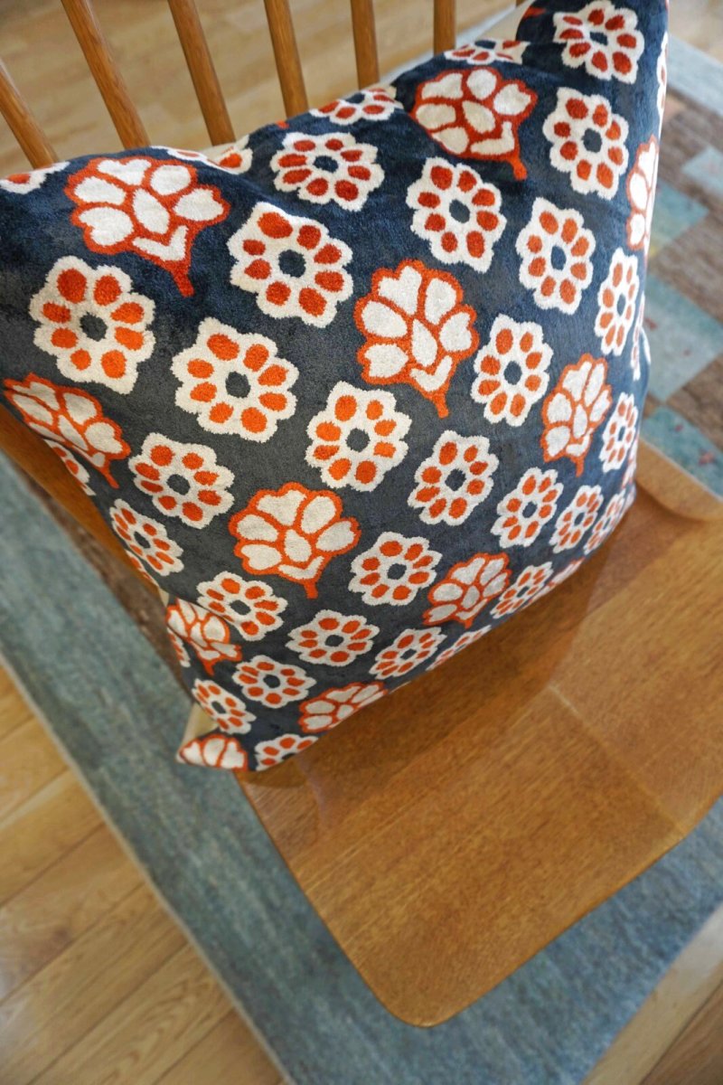 画像3: シルク&ベルベットクッションカバー約50×50cm(中材付き)