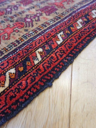 画像7: アンティークバルーチ 85×55cm