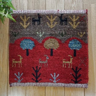 画像1: カシュクリ/座布団サイズ・四角36×37cm（フリンジなし）
