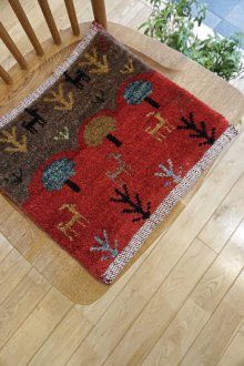 おすすめpoint！3: カシュクリ/座布団サイズ・四角36×37cm（フリンジなし）