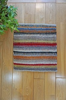 おすすめpoint！2: カシュクリ/座布団サイズ・四角34×37cm（フリンジなし）