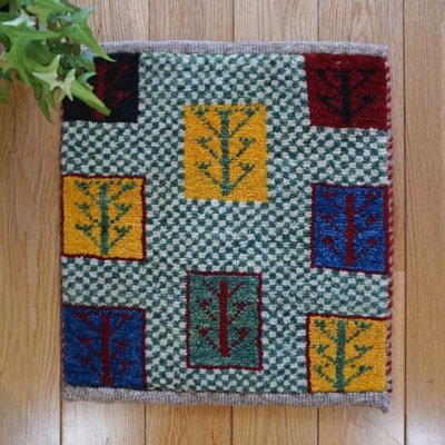 画像1: カシュクリ/座布団サイズ・四角38×35cm（フリンジなし）