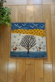 おすすめpoint！2: カシュクリ/座布団サイズ・四角39×37cm（フリンジなし）