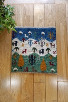 おすすめpoint！2: カシュクリ/座布団サイズ・四角37×35cm（フリンジなし）