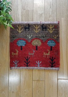 おすすめpoint！2: カシュクリ/座布団サイズ・四角36×37cm（フリンジなし）