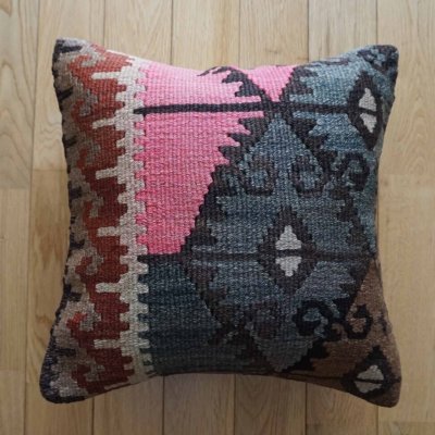 画像1: キリムクッションカバー 40×40cm 