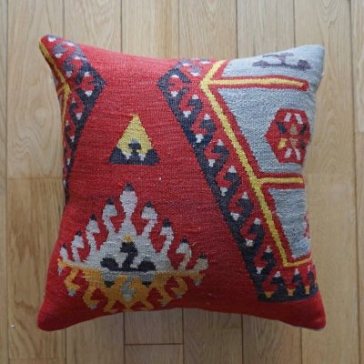 画像1: キリムクッションカバー 40×40cm 