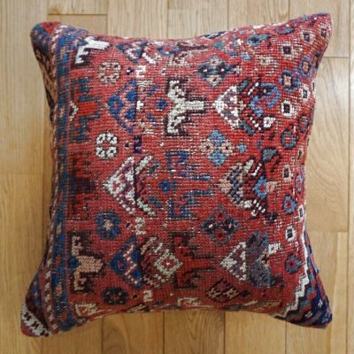画像2: アンティーク絨毯クッションカバー 40×40cm 