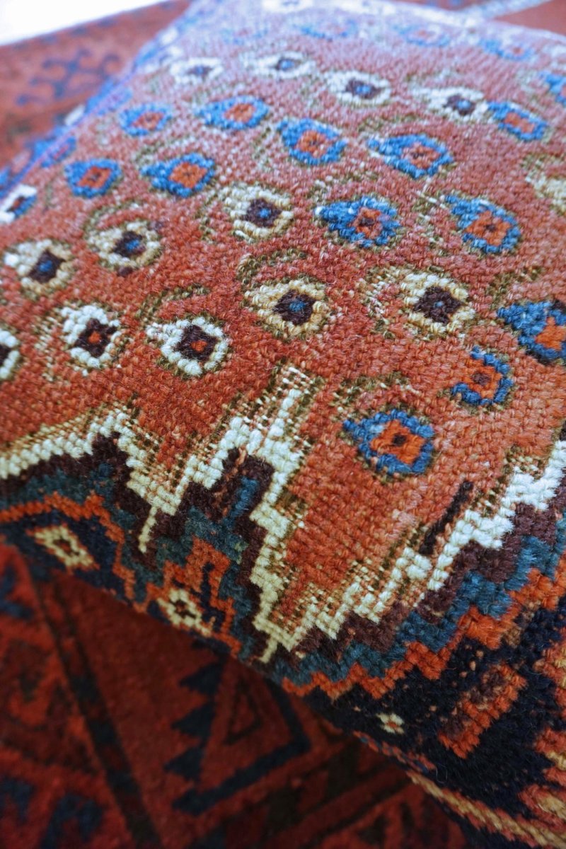 画像2: アンティーク絨毯クッションカバー 40×40cm