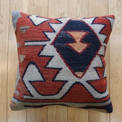画像1: キリムクッションカバー 40×40cm 