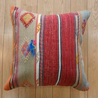 画像1: キリムクッションカバー 40×40cm 
