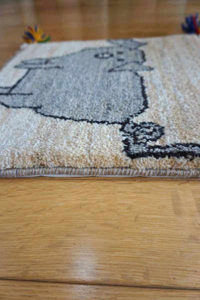 画像5: ギャッベ/座布団サイズ40×41cm（フリンジ・ボンボリあり）