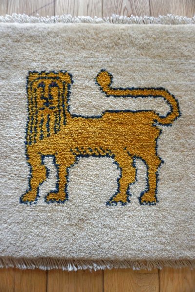 画像3: ギャッベ/座布団サイズ40×41cm（フリンジ・ボンボリあり）