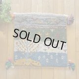 ギャッベ/座布団サイズ40×41cm（フリンジ・ボンボリあり）