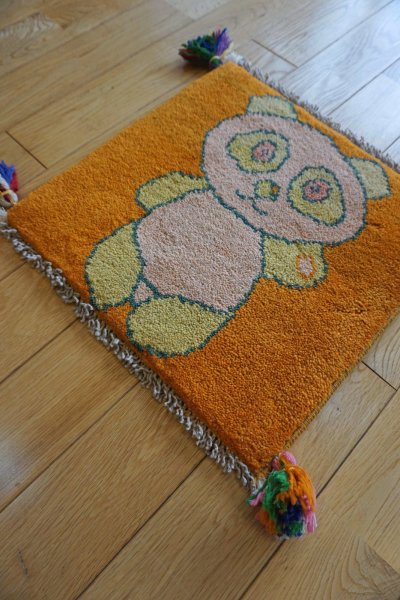 画像4: ギャッベ/座布団サイズ38×39cm（フリンジ・ボンボリあり）