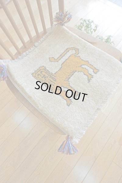 画像7: ギャッベ/座布団サイズ40×41cm（フリンジ・ボンボリあり）