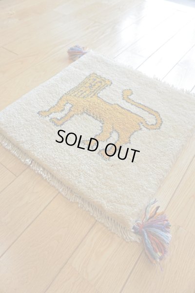 画像4: ギャッベ/座布団サイズ40×41cm（フリンジ・ボンボリあり）