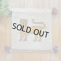 ギャッベ/座布団サイズ40×41cm（フリンジ・ボンボリあり）