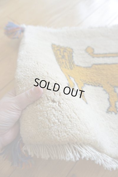 画像6: ギャッベ/座布団サイズ40×41cm（フリンジ・ボンボリあり）