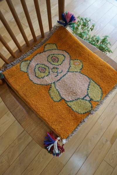 画像7: ギャッベ/座布団サイズ38×39cm（フリンジ・ボンボリあり）