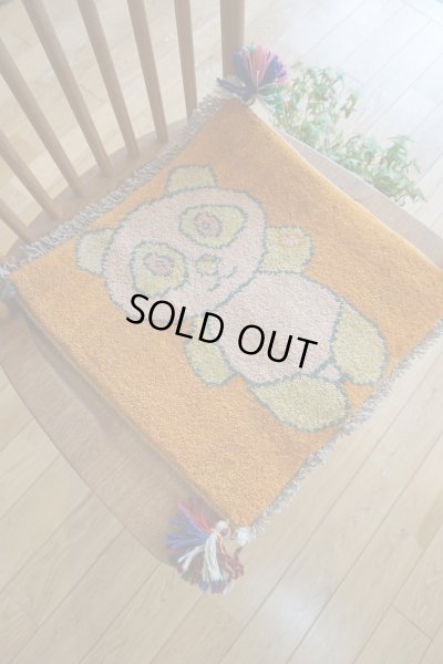 画像7: ギャッベ/座布団サイズ38×39cm（フリンジ・ボンボリあり）