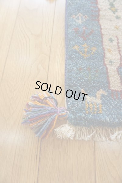 画像4: ギャッベ/座布団サイズ40×41cm（フリンジ・ボンボリあり）