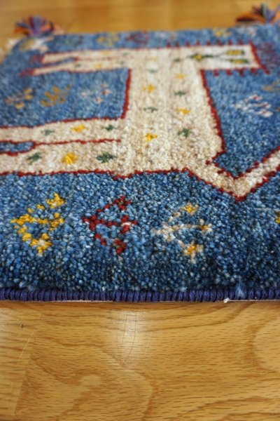 画像5: ギャッベ/座布団サイズ40×41cm（フリンジ・ボンボリあり）