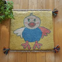 ギャッベ/座布団サイズ39×42cm（フリンジ・ボンボリあり）